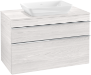 Тумба под раковину Villeroy & Boch Venticello 95,7х50,2 см ДСП/МДФ белое дерево/ручка хром A94101E8