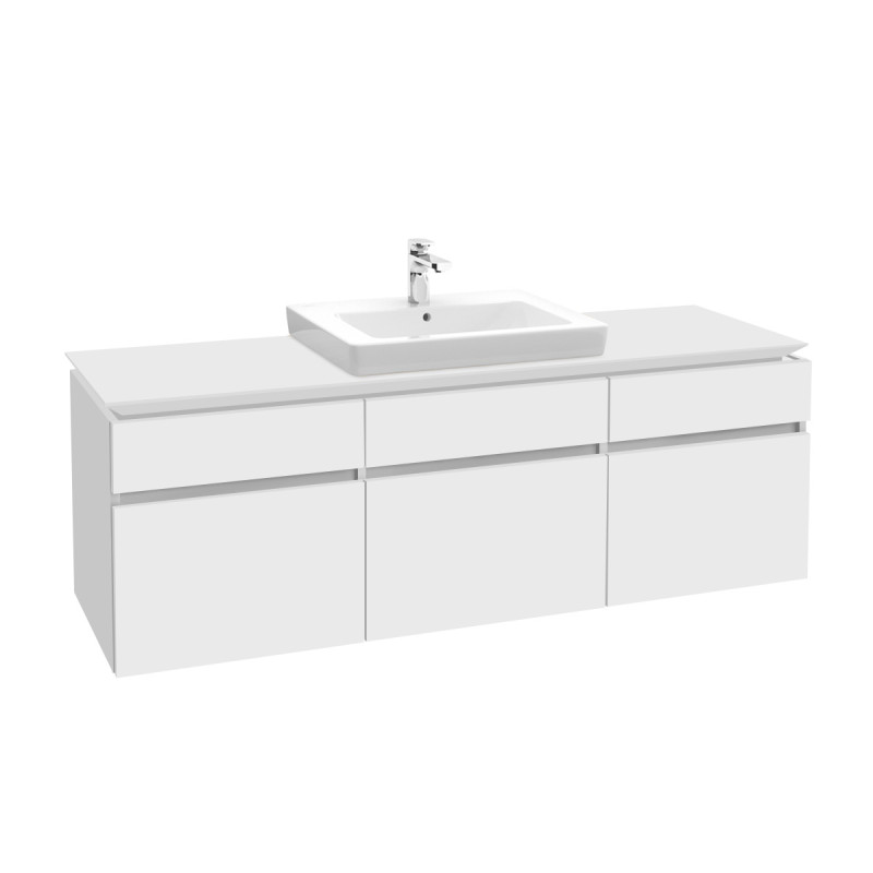 Тумба под раковину Villeroy & Boch Legato 140х55 см ДСП белый матовый B68500MS