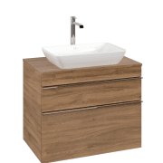 Тумба под раковину Villeroy & Boch Venticello 75,7х50,2 см ДСП дуб канзас/ручка хром A94001RH