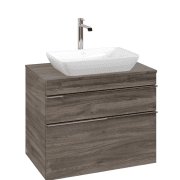 Тумба под раковину Villeroy & Boch Venticello 75,7х50,2 см ДСП каменный дуб/ручка хром A94001RK