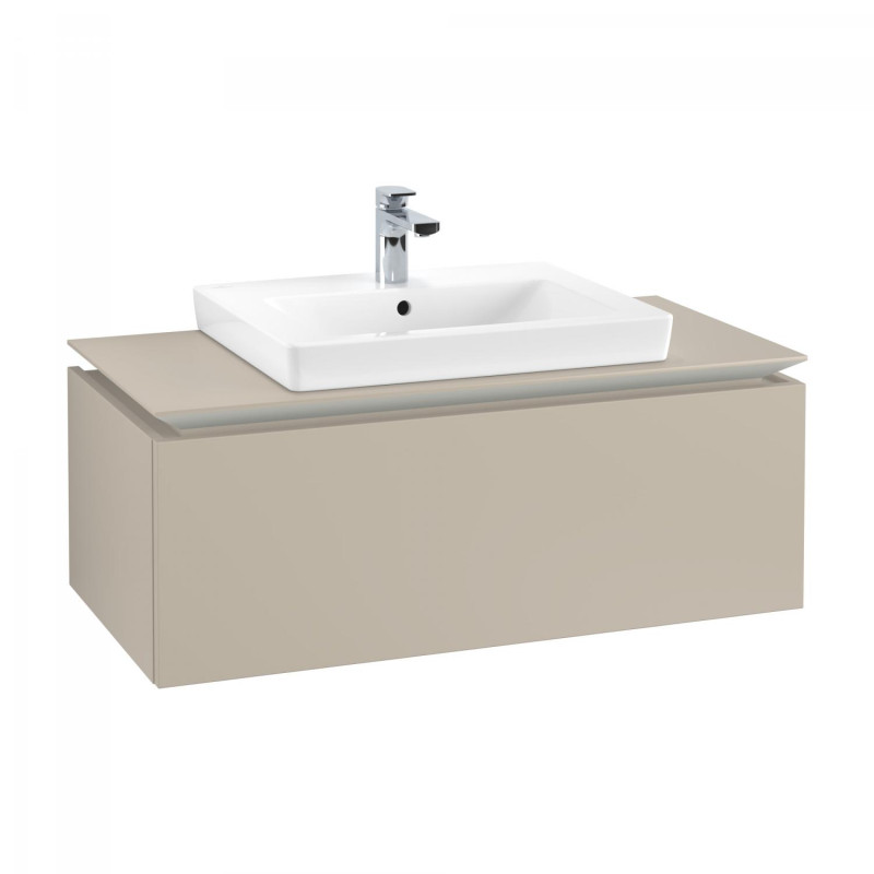 Тумба под раковину Villeroy & Boch Legato 100х38 см ДСП нежно-серый B68000VK