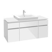 Тумба под раковину Villeroy & Boch Legato 120х55 см МДФ/ДСП белый глянцевый B68300DH