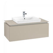 Тумба під раковину Villeroy & Boch Legato 100х38 см ДСП ніжно-сірий B68000VK