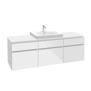 Тумба під раковину Villeroy & Boch Legato 140х55 см МДФ/ДСП білий глянсовий B68500DH