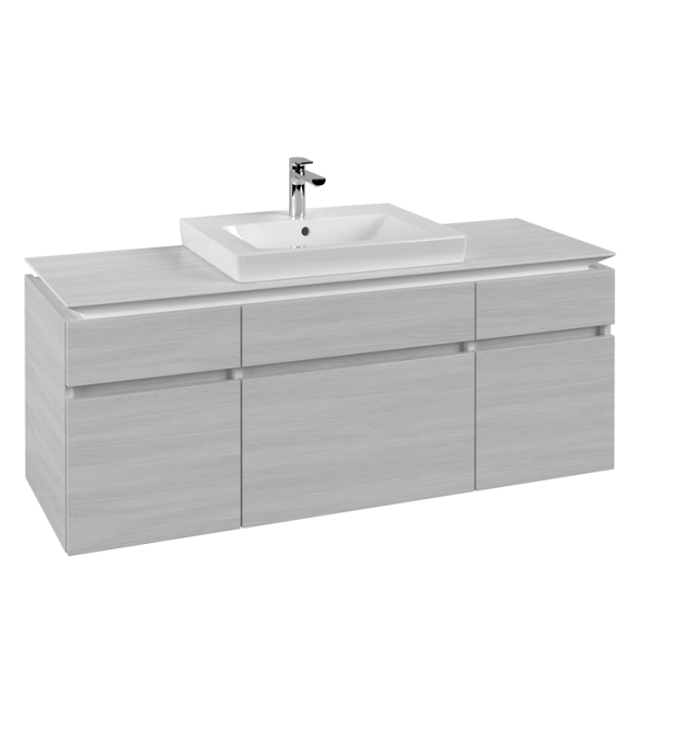 Тумба під раковину Villeroy & Boch Legato 140х55 см ДСП біле дерево B68500E8