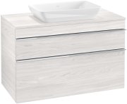 Тумба під раковину Villeroy & Boch Venticello 95,7х50,2 см ДСП/МДФ біле дерево/ручка хром A94101E8