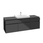 Тумба под раковину Villeroy & Boch Legato 140х55 см МДФ/ДСП глянцевый серый B68500FP