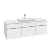 Тумба під раковину Villeroy & Boch Legato 140х55 см ДСП білий матовий B68500MS