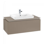 Тумба під раковину Villeroy & Boch Legato 100х38 см ДСП сірий трюфель B68000VG
