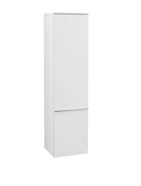 Пенал Villeroy & Boch Venticello 40,4х37,2х154,6 см петлі праворуч МДФ глянсовий білий/ручка хром A95111DH