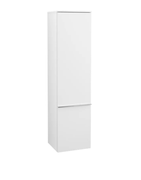 Пенал Villeroy & Boch Venticello 40,4х37,2х154,6 см петлі праворуч ДСП/МДФ білий матовий/ручка хром A95111MS