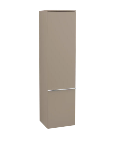 Пенал Villeroy & Boch Venticello 40,4х37,2х154,6 см петлі праворуч ДСП трюфель сірий/ручка хром A95111VG