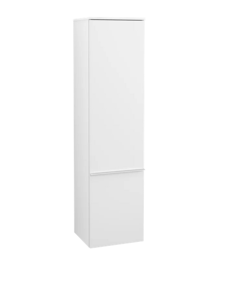 Пенал Villeroy & Boch Venticello 40,4х37,2х154,6 см петли справа ДСП/МДФ белый матовый/ручка алюминий белый A95112MS