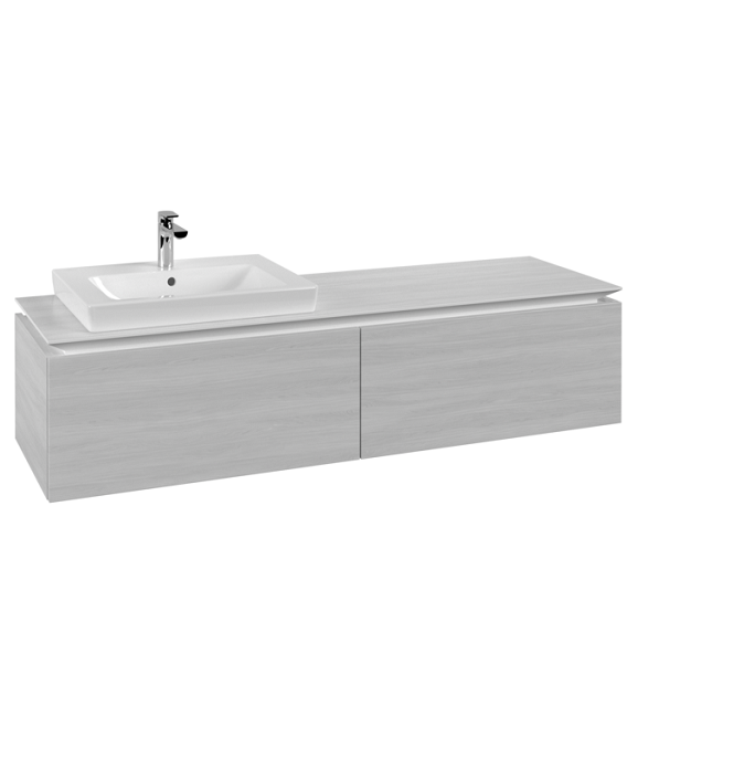 Тумба під раковину Villeroy & Boch Legato 160х38 см ДСП біле дерево B68800E8