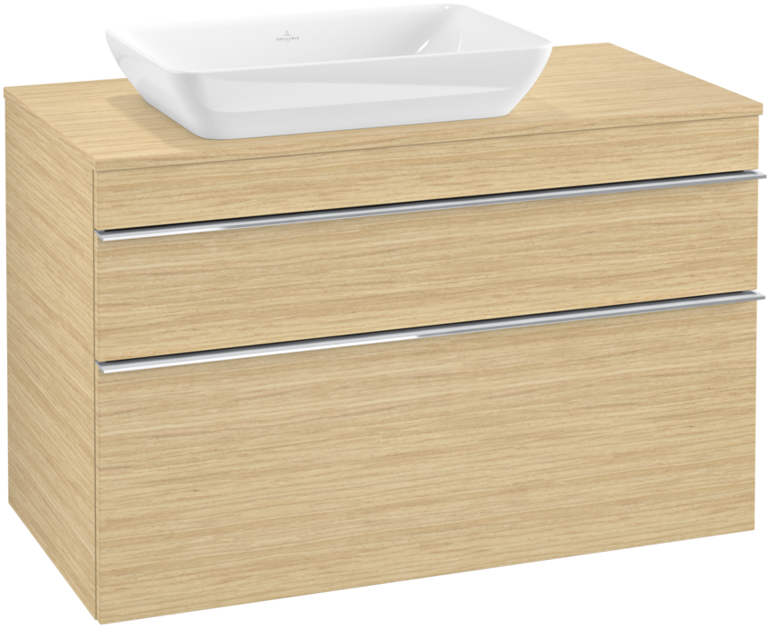 Тумба под раковину Villeroy & Boch Venticello 95,7х50,2 см ДСП северный дуб/ручка хром A94201VJ