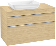 Тумба під раковину Villeroy & Boch Venticello 95,7х50,2 см ДСП північний дуб/ручка хром A94201VJ