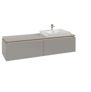 Тумба под раковину Villeroy & Boch Legato 160х38 см ДСП нежно-серый B69000VK