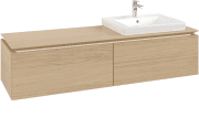 Тумба под раковину Villeroy & Boch Legato 160х38 см ДСП северный дуб B69000VJ
