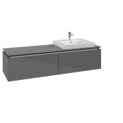 Тумба под раковину Villeroy & Boch Legato 160х38 см МДФ/ДСП глянцевый серый B69000FP