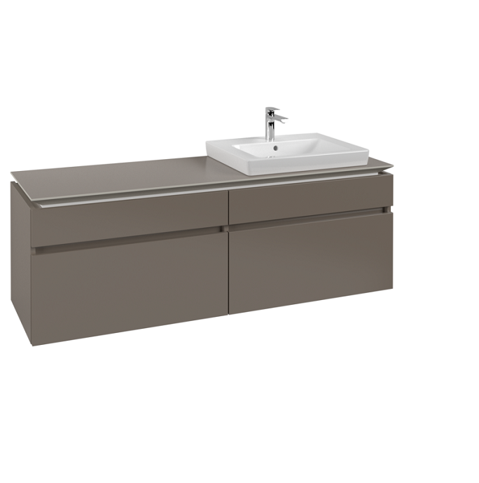 Тумба под раковину Villeroy & Boch Legato 160х55 см ДСП трюфель серый B69100VG