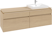 Тумба під раковину Villeroy&Boch Legato 160х55 см ДСП північний дуб B69100VJ