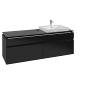 Тумба под раковину Villeroy & Boch Legato 160х55 см МДФ/ДСП черный матовый лак B69100PD