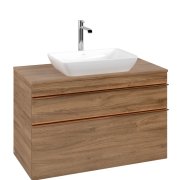 Тумба під раковину Villeroy & Boch Venticello 95,7х50,2 см ДСП дуб канзас/ручка мідь A94105RH