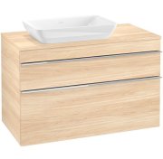 Тумба під раковину Villeroy & Boch Venticello 95,7х50,2 см ДСП в'яз друкарський/ручка хром A94201PN