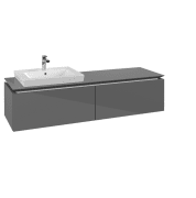 Тумба під раковину Villeroy & Boch Legato 160х38 см МДФ/ДСП глянсовий сірий B68800FP