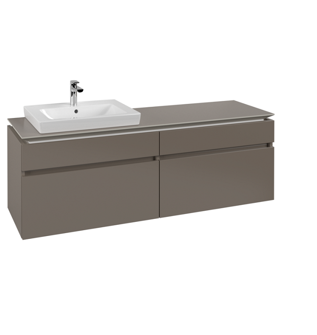 Тумба под раковину Villeroy & Boch Legato 160х55 см ДСП трюфель серый B68900VG