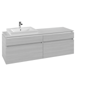 Тумба під раковину Villeroy & Boch Legato 160х55 см ДСП біле дерево B68900E8