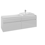 Тумба під раковину Villeroy & Boch Legato 160х55 см МДФ/ДСП білий глянсовий B69100DH