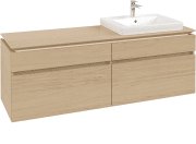 Тумба під раковину Villeroy&Boch Legato 160х55 см ДСП північний дуб B69100VJ