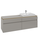 Тумба под раковину Villeroy & Boch Legato 160х55 см ДСП нежно-серый B69100VK