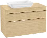 Тумба під раковину Villeroy & Boch Venticello 95,7х50,2 см ДСП північний дуб/ручка мідь A94205VJ