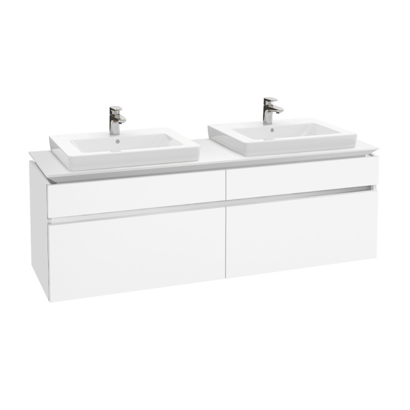 Тумба под раковину Villeroy & Boch Legato 160х55 см ДСП белый матовый B69300MS