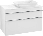 Тумба под раковину Villeroy & Boch Venticello 95,7х50,2 см ДСП/МДФ белый матовый/ручка хром A94301MS