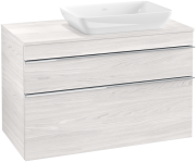 Тумба под раковину Villeroy & Boch Venticello 95,7х50,2 см ДСП/МДФ белое дерево/ручка хром A94301E8