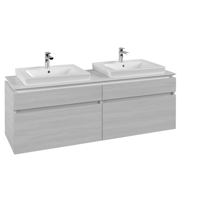 Тумба під раковину Villeroy & Boch Legato 160х55 см ДСП біле дерево B69300E8