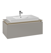 Тумба под раковину Villeroy & Boch Legato 100х38 см ДСП нежно-серый B69400VK