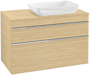 Тумба під раковину Villeroy & Boch Venticello 95,7х50,2 см ДСП північний дуб/ручка хром A94301VJ