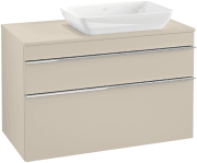 Тумба под раковину Villeroy & Boch Venticello 95,7х50,2 см ДСП мягкий серый/ручка хром A94301VK