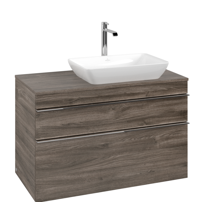 Тумба под раковину Villeroy & Boch Venticello 95,7х50,2 см ДСП каменный дуб/ручка хром A94301RK