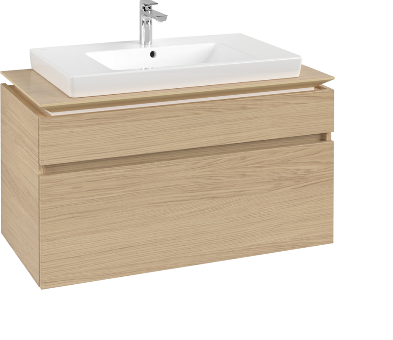 Тумба под раковину Villeroy & Boch Legato 100х55 см ДСП северный дуб B69500VJ