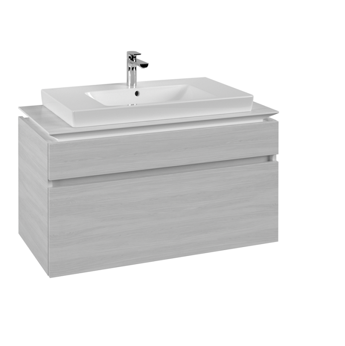 Тумба під раковину Villeroy & Boch Legato 100х55 см ДСП біле дерево B69500E8