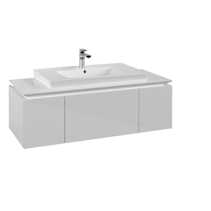 Тумба под раковину Villeroy & Boch Legato 120х38 см МДФ/ДСП белый глянцевый B69600DH