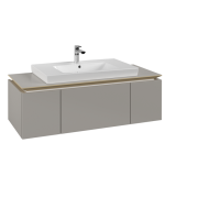 Тумба під раковину Villeroy & Boch Legato 120х38 см ДСП ніжно-сірий B69600VK