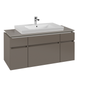 Тумба під раковину Villeroy & Boch Legato 120х55 см ДСП сірий трюфель B69700VG