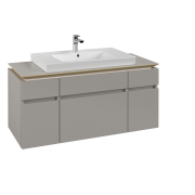 Тумба под раковину Villeroy & Boch Legato 120х55 см ДСП нежно-серый B69700VK