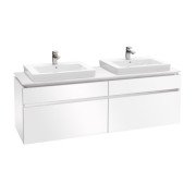 Тумба під раковину Villeroy & Boch Legato 160х55 см МДФ/ДСП білий глянсовий B69300DH